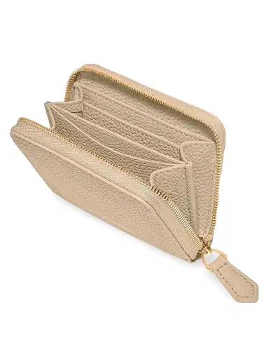 MAISON de SABRÉ Women's Leather Zipped Wallet - Saharan Nude | Thumbnail 4 MAISON de SABRÉ Women's Leather Zipped Wallet - Saharan Nude | Thumbnail 4