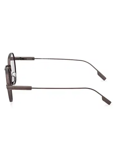 Zegna Men's 52MM Round Sunglasses - Matte Gunmetal Purple | Thumbnail 3 Zegna Men's 52MM Round Sunglasses - Matte Gunmetal Purple | Thumbnail 3