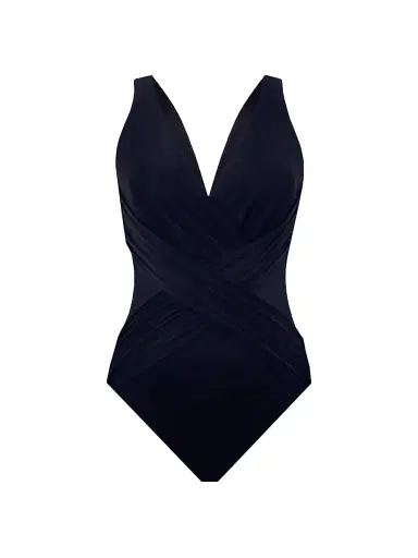 Miraclesuit Swim Women's Illusionists Cross-Over One-Piece Swimsuit - Black - Size 16 | Thumbnail 1 Miraclesuit Swim Women's Illusionists Cross-Over One-Piece Swimsuit - Black - Size 16 | Thumbnail 1
