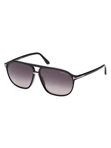 TOM FORD Men's Bruce 61MM Navigator Sunglasses - Black Smoke | Thumbnail 2 TOM FORD Men's Bruce 61MM Navigator Sunglasses - Black Smoke | Thumbnail 2