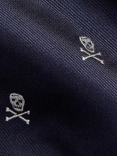 Ralph Lauren Purple Label Men's Skull Crossbones Silk Tie - Navy | Thumbnail 5 Ralph Lauren Purple Label Men's Skull Crossbones Silk Tie - Navy | Thumbnail 5