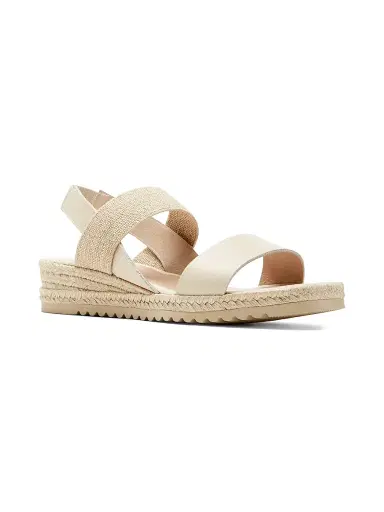 La Canadienne Women's Rowena 40MM Leather Espadrille Sandals - Milk Pebble | Thumbnail 2 La Canadienne Women's Rowena 40MM Leather Espadrille Sandals - Milk Pebble | Thumbnail 2
