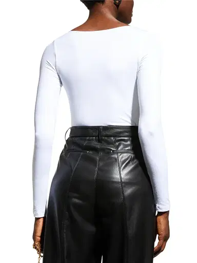 MAJESTIC FILATURES Women's Soft Touch Long-Sleeve Top - White - Size XL | Thumbnail 4 MAJESTIC FILATURES Women's Soft Touch Long-Sleeve Top - White - Size XL | Thumbnail 4