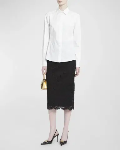 Dolce & Gabbana Poplin Classic-Fit Collared Shirt | Thumbnail 2 Dolce & Gabbana Poplin Classic-Fit Collared Shirt | Thumbnail 2