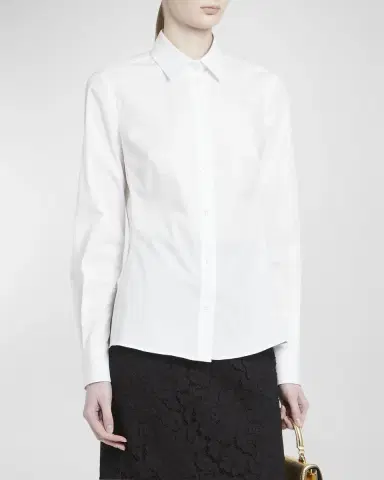 Dolce & Gabbana Poplin Classic-Fit Collared Shirt | Thumbnail 4 Dolce & Gabbana Poplin Classic-Fit Collared Shirt | Thumbnail 4