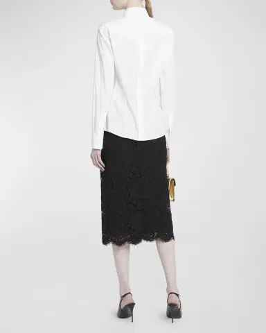 Dolce & Gabbana Poplin Classic-Fit Collared Shirt | Thumbnail 6 Dolce & Gabbana Poplin Classic-Fit Collared Shirt | Thumbnail 6