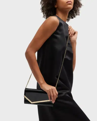 Jimmy Choo Emmie Flap Patent Leather Clutch Bag | Thumbnail 2 Jimmy Choo Emmie Flap Patent Leather Clutch Bag | Thumbnail 2