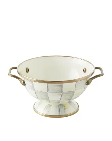 MacKenzie-Childs Sterling Check Enamel Simply Anything Bowl | Thumbnail 1 MacKenzie-Childs Sterling Check Enamel Simply Anything Bowl | Thumbnail 1