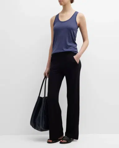 Majestic Filatures French Terry Wide-Leg Trousers | Thumbnail 2 Majestic Filatures French Terry Wide-Leg Trousers | Thumbnail 2
