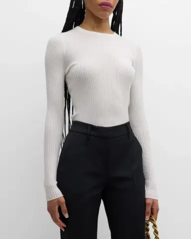 Gabriela Hearst Browning Cashmere Ribbed Top | Thumbnail 4 Gabriela Hearst Browning Cashmere Ribbed Top | Thumbnail 4
