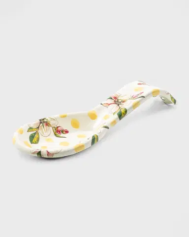 MacKenzie-Childs Wildflowers Yellow Enamel Spoon Rest | Thumbnail 2 MacKenzie-Childs Wildflowers Yellow Enamel Spoon Rest | Thumbnail 2