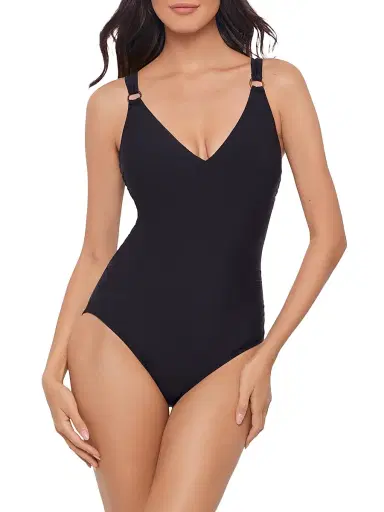 Magicsuit Women's Solid Dakota One-Piece Swimsuit - Black | Thumbnail 2 Magicsuit Women's Solid Dakota One-Piece Swimsuit - Black | Thumbnail 2