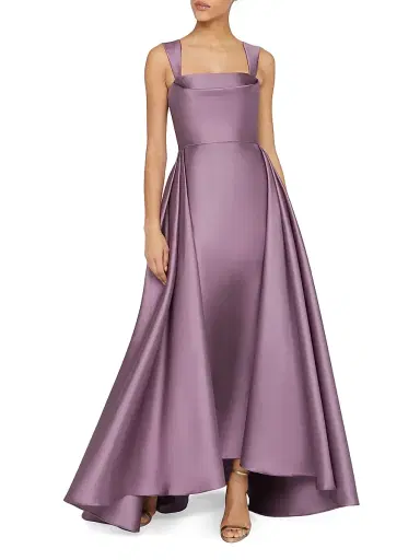 Theia Women's Zendaya Satin High-Low Gown - Chrome Lavender | Thumbnail 2 Theia Women's Zendaya Satin High-Low Gown - Chrome Lavender | Thumbnail 2