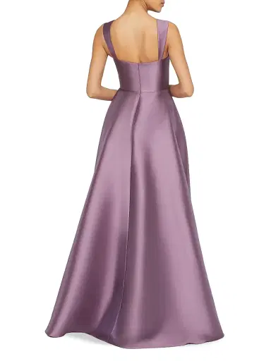 Theia Women's Zendaya Satin High-Low Gown - Chrome Lavender | Thumbnail 5 Theia Women's Zendaya Satin High-Low Gown - Chrome Lavender | Thumbnail 5