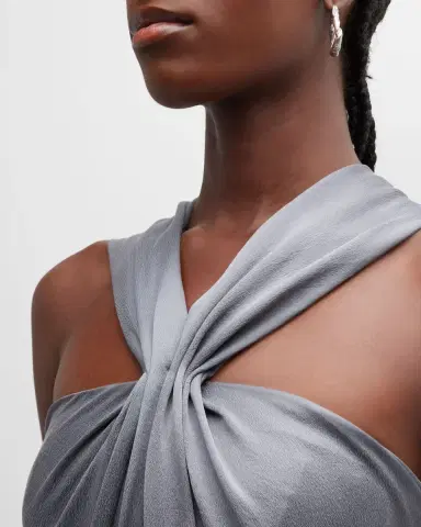 Giorgio Armani Gathered Halter Silk Gown | Thumbnail 5 Giorgio Armani Gathered Halter Silk Gown | Thumbnail 5