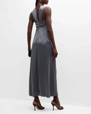 Giorgio Armani Gathered Halter Silk Gown | Thumbnail 6 Giorgio Armani Gathered Halter Silk Gown | Thumbnail 6
