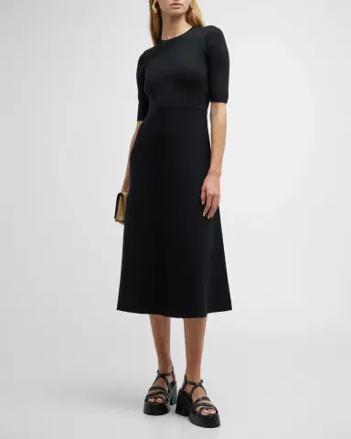 Gabriela Hearst Seymore Cashmere Blend Midi Dress | Thumbnail 2 Gabriela Hearst Seymore Cashmere Blend Midi Dress | Thumbnail 2