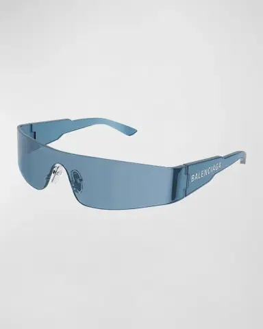 Balenciaga Mirrored Rimless Wrap Sunglasses | Thumbnail 2 Balenciaga Mirrored Rimless Wrap Sunglasses | Thumbnail 2