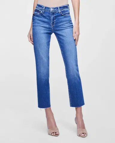 L 'AGENCE Sada High Rise Slim Crop Jeans | Thumbnail 2 L 'AGENCE Sada High Rise Slim Crop Jeans | Thumbnail 2