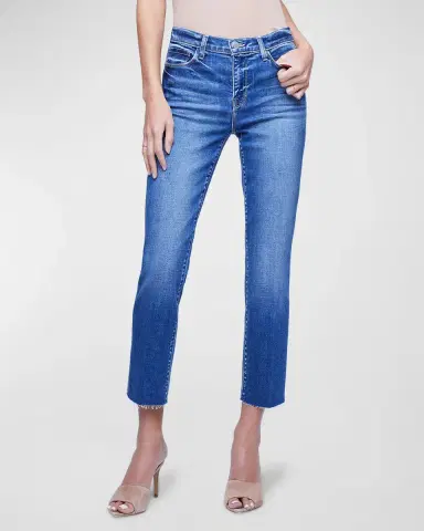 L 'AGENCE Sada High Rise Slim Crop Jeans | Thumbnail 5 L 'AGENCE Sada High Rise Slim Crop Jeans | Thumbnail 5