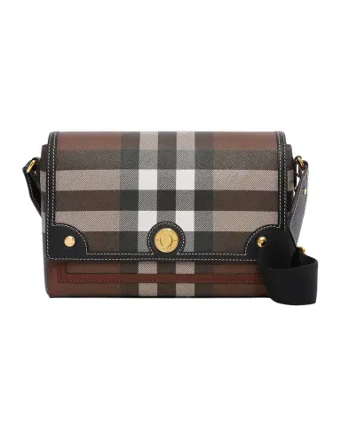 Burberry Note Giant Check E-Canvas Crossbody Bag | Thumbnail 1 Burberry Note Giant Check E-Canvas Crossbody Bag | Thumbnail 1