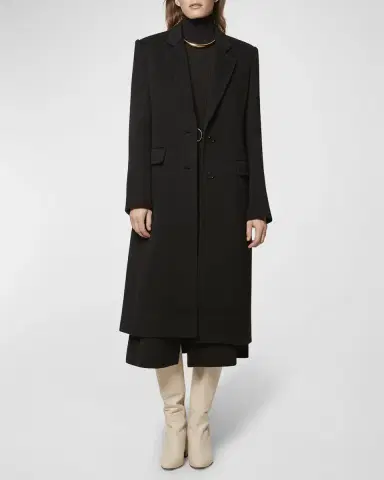 Another Tomorrow Cashmere Blend Tailored Peacoat | Thumbnail 3 Another Tomorrow Cashmere Blend Tailored Peacoat | Thumbnail 3