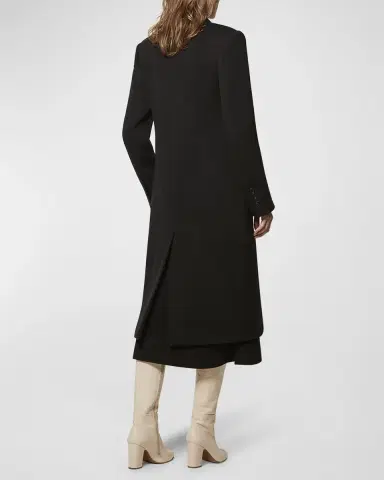 Another Tomorrow Cashmere Blend Tailored Peacoat | Thumbnail 4 Another Tomorrow Cashmere Blend Tailored Peacoat | Thumbnail 4