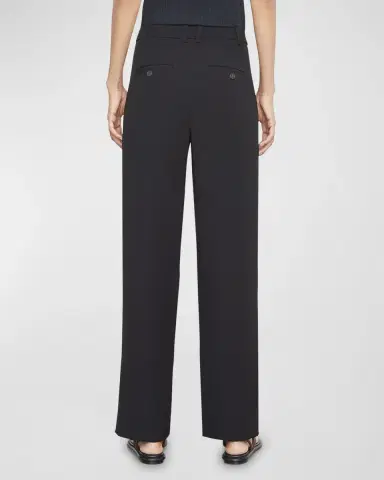 Vince Drop-Waist Pleated Crepe Trousers | Thumbnail 2 Vince Drop-Waist Pleated Crepe Trousers | Thumbnail 2
