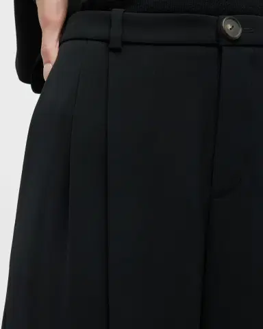 Vince Drop-Waist Pleated Crepe Trousers | Thumbnail 5 Vince Drop-Waist Pleated Crepe Trousers | Thumbnail 5