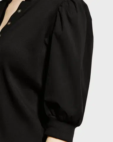 Veronica Beard Coralee Puff Sleeve Button-Front Top | Thumbnail 7 Veronica Beard Coralee Puff Sleeve Button-Front Top | Thumbnail 7