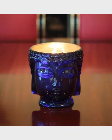 Thompson Ferrier 40 oz Caesonia Sapphire Blue Buddha Candle | Thumbnail 3 Thompson Ferrier 40 oz Caesonia Sapphire Blue Buddha Candle | Thumbnail 3