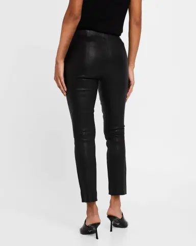 Vince Cropped Leather Leggings | Thumbnail 3 Vince Cropped Leather Leggings | Thumbnail 3