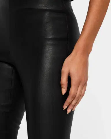Vince Cropped Leather Leggings | Thumbnail 5 Vince Cropped Leather Leggings | Thumbnail 5