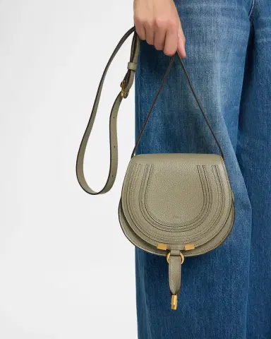 Chloé Marcie Small Crossbody Bag in Grained Calfskin | Thumbnail 2 Chloé Marcie Small Crossbody Bag in Grained Calfskin | Thumbnail 2