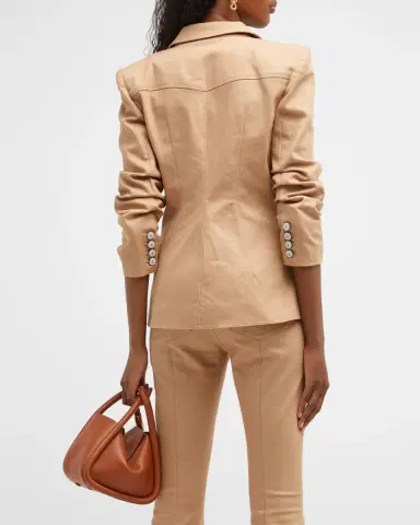 Cinq a Sept Louisa Ruched-Sleeve Jacket | Thumbnail 6 Cinq a Sept Louisa Ruched-Sleeve Jacket | Thumbnail 6