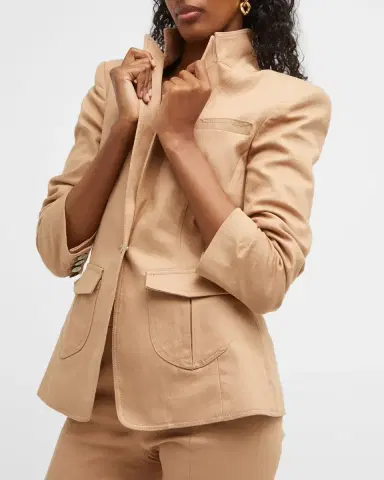 Cinq a Sept Louisa Ruched-Sleeve Jacket | Thumbnail 7 Cinq a Sept Louisa Ruched-Sleeve Jacket | Thumbnail 7