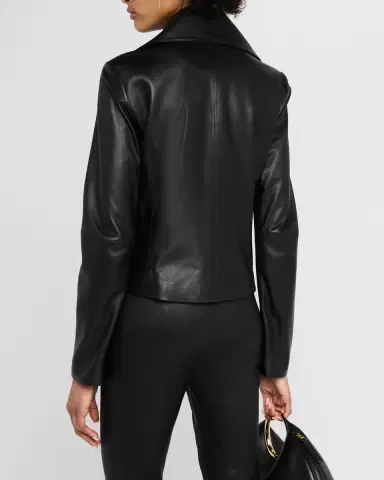 Vince Leather Zip-Front Jacket | Thumbnail 3 Vince Leather Zip-Front Jacket | Thumbnail 3