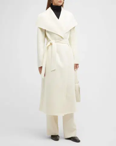 Mackage Mai Wool Belted Wrap Coat | Thumbnail 3 Mackage Mai Wool Belted Wrap Coat | Thumbnail 3