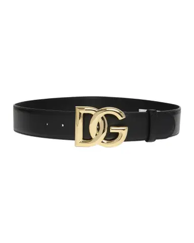 Dolce & Gabbana DG Logo Buckle Leather Belt | Thumbnail 1 Dolce & Gabbana DG Logo Buckle Leather Belt | Thumbnail 1