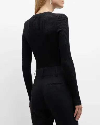Gabriela Hearst Browning Cashmere Ribbed Top | Thumbnail 3 Gabriela Hearst Browning Cashmere Ribbed Top | Thumbnail 3