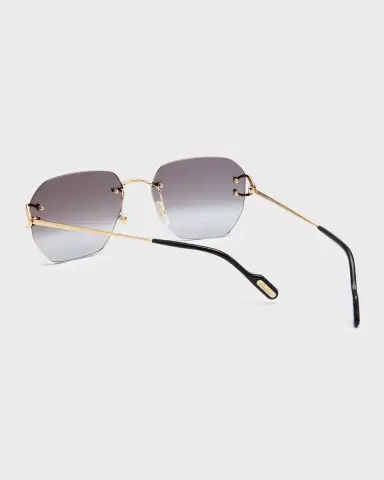Cartier Rimless Square Metal Sunglasses | Thumbnail 2 Cartier Rimless Square Metal Sunglasses | Thumbnail 2