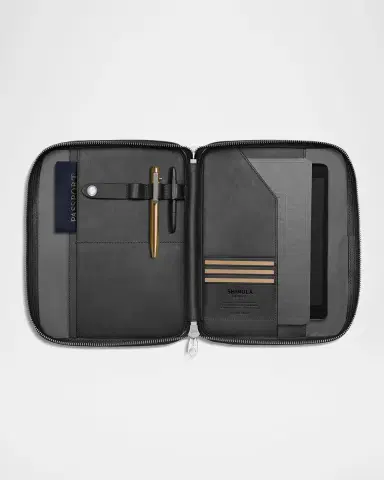 Shinola Men's Tech Portfolio Leather Zip Pouch | Thumbnail 3 Shinola Men's Tech Portfolio Leather Zip Pouch | Thumbnail 3
