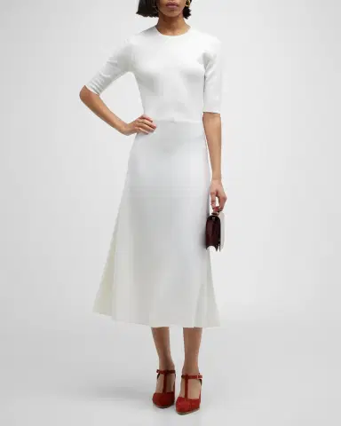 Gabriela Hearst Seymore Cashmere Blend Midi Dress | Thumbnail 2 Gabriela Hearst Seymore Cashmere Blend Midi Dress | Thumbnail 2