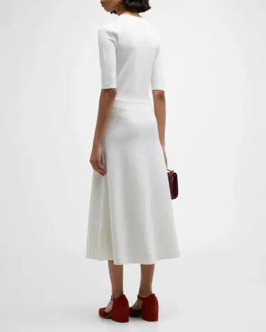 Gabriela Hearst Seymore Cashmere Blend Midi Dress | Thumbnail 3 Gabriela Hearst Seymore Cashmere Blend Midi Dress | Thumbnail 3