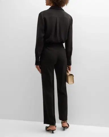 Lafayette 148 New York Scottie Silk Button-Down Blouse | Thumbnail 6 Lafayette 148 New York Scottie Silk Button-Down Blouse | Thumbnail 6