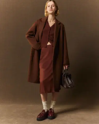 Vince Classic Straight Wool-Blend Coat | Thumbnail 4 Vince Classic Straight Wool-Blend Coat | Thumbnail 4