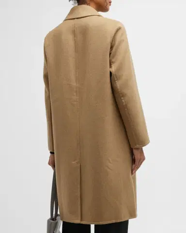 Vince Classic Straight Wool-Blend Coat | Thumbnail 6 Vince Classic Straight Wool-Blend Coat | Thumbnail 6