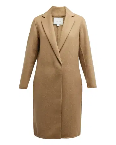 Vince Classic Straight Wool-Blend Coat | Thumbnail 1 Vince Classic Straight Wool-Blend Coat | Thumbnail 1