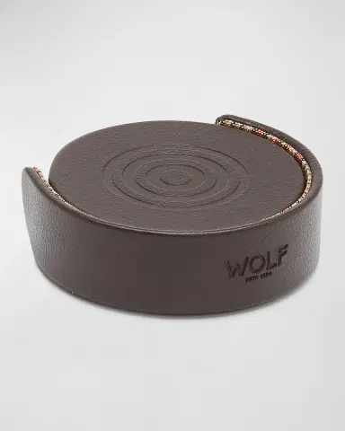 WOLF X WM Brown 4-Piece Coaster Set | Thumbnail 3 WOLF X WM Brown 4-Piece Coaster Set | Thumbnail 3