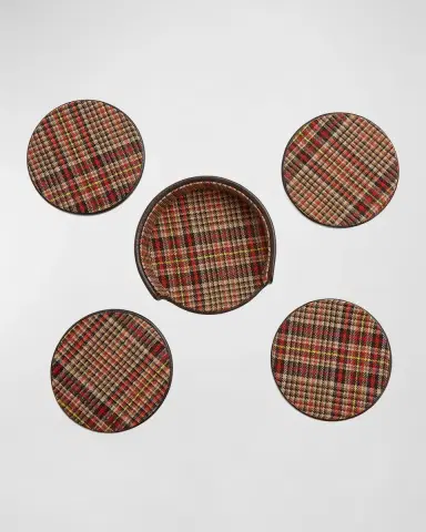 WOLF X WM Brown 4-Piece Coaster Set | Thumbnail 5 WOLF X WM Brown 4-Piece Coaster Set | Thumbnail 5